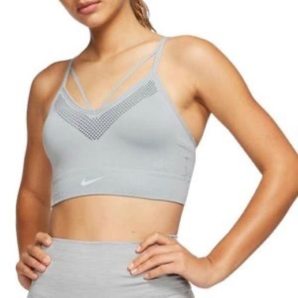 NWT Nike Grey Seamless Sports Bra XS